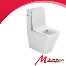 Spülrandlos Wc Toilette Stand komplett Spülkasten Keramik Mit Sitz Waagerecht .