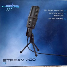 Mikrofon Rage Stream 700 HD Schwarz mit Stativ, Standmikrofon Neu OVP