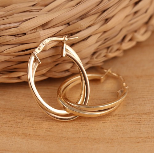 Ohrringe gelbgold plattiert - ohrringe,