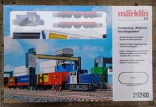 Märklin Moderner Umschlagbahnhof Starterset 29260 Lok Güterwagen H0 Modellbahn