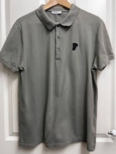 Versace Herren Poloshirt T-Shirt Shirt Kurzarm Khaki Gr. M