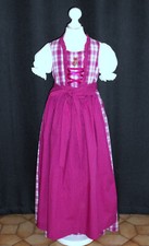 Kinder, Mädchen  - Dirndl, lang,  Gr. 134, pink, 3 teilig ,  von  Distler