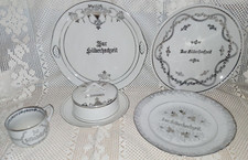 Altes Silberhochzeit Porzellan