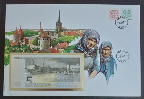 Banknotenbrief estland 5 - -,