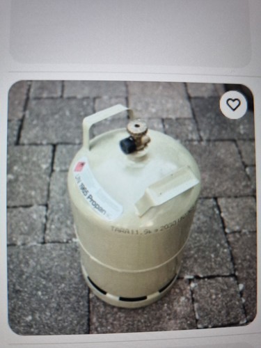 11kg gasflasche grau - leer, nur