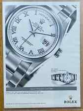 Rolex Day-Date 18K Weißgold Original 2003 Vintage Watch Ad Werbung Reklame