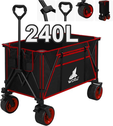 Bollerwagen faltbar 240l xxl - faltbar,