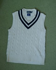 Vintage Polo Ralph Lauren Golf Tennis Sweater Vest Pullunder M Wimbledon