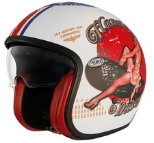 Helm Jet Motorrad Vintage