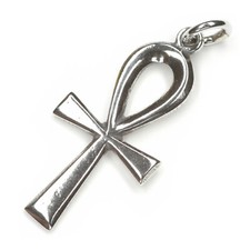 Kettenanhänger Ankh 925 Silber Oxidiert 4cm ägytischem Symbol Amulett Anhänger 