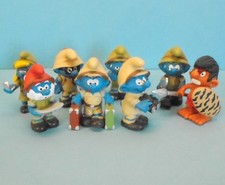 2016 JAHRGANG komplett = 8 Schlümpfe SAFARI DSCHUNGEL 20776 - 20783 Schleich CE