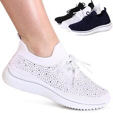 Damen Glitzer Halbschuhe Light