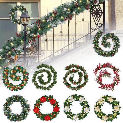 Weihnachtsgirlande mit led - weihnachtsgirlande,