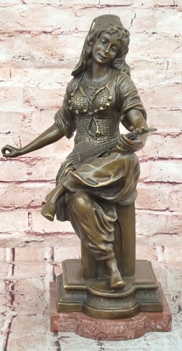 Milo bronze laute - bronze, spielerin