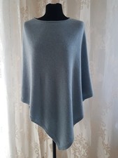 Cashmere made in Italy Strickponcho mit  35% Lana 10% Cashmere Gr. ca. 34-44