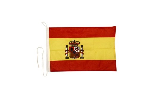 Spanien mit wappen bootsfahne - spanien,