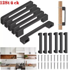 12x Schwarz Möbelgriff