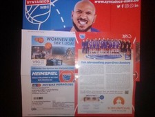 3x MBC Weißenfels - Brose Baskets Bamberg 2021/22 BBL Programm + Ticket + Klats