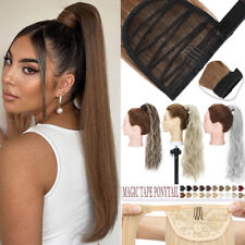 Ponytail Haarteil Clip in Pferdeschwanz Extensions wie Echthaar Haarverlängerung