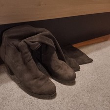 Bugatti Tolle braune Wildleder Overknees in Größe 42 Stretch Mit Reißverschluss 
