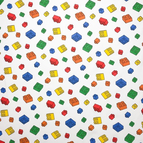 100 baumwollstoff lego bunt - baumwollstoff,