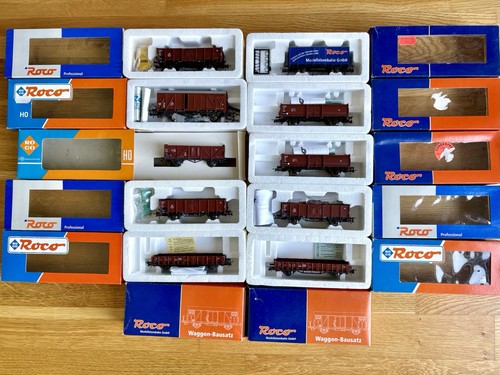 12x roco güterwagen offene - 12x,
