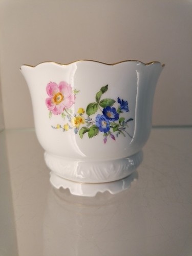 Meissen cachepot dekor blume - meissen,