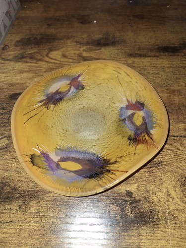 Große kunstglas schale - große,