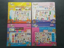 4x Sailor Moon 3D Paper Doll Sticker Bäckerei Hospital Beauty Salon Set Komplett