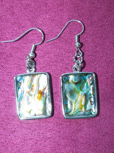 Abalone muschel ohrringe - /,