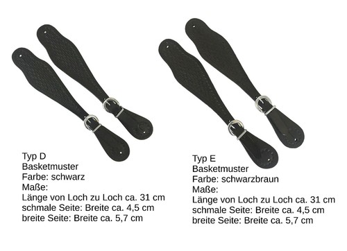 Western sporenriemen leder - western,