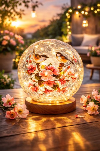 Glaskugel mit beleuchtung - glaskugel,
