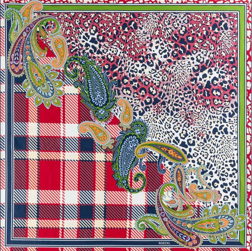 Roeckl patchwork leo scarf - patchwork,