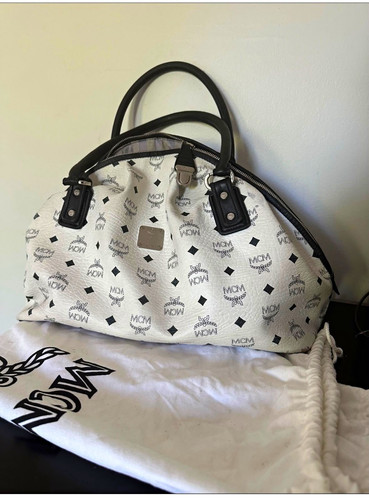 Mcm damen leder weiß - mcm, weiß/schwarz