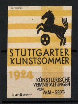 Reklamemarke stuttgart - reklamemarke,