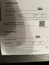 Musical Karten Pretty Women In München. 2 Stück