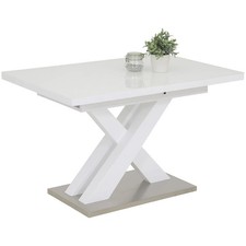 Esstisch - weiß Hochglanz -