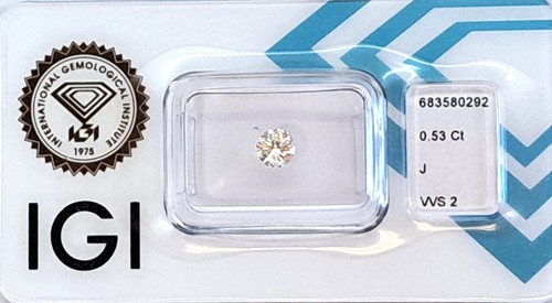 Natürlicher diamant mit igi - mit,