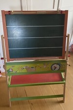Kreidetafel Standtafel Kinder mit drehbarer Tafel Doppelseitig mit Whiteboard