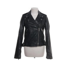 Zara, Bikerjacke, Damen, Größe: M, Schwarz, Baumwolle/Polyurethan #Vs1