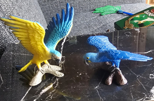 Vogel papagei figuren von - 2x, vogel/papagei