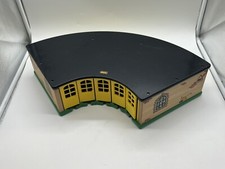 Brio 33456 Großer Ringlokschuppen Schuppen Holz Selten Eisenbahn Lok Schuppen