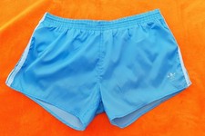 Adidas - Vintage Fußball Sporthose / Short - hellblau - Größe 8 - Lesen !!!