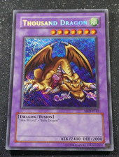 Yugioh TAUSENDDRACHE / THOUSAND DRAGON , mrd-e143 secret rare REVERSE MISPSRINT