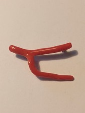 Rote Korallen Brosche antik