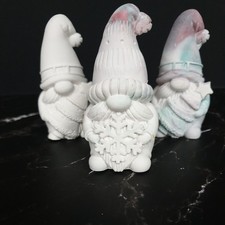 Alles Muß Raus Keramik 3 Stü.Weihnachts Wichtel Handarbeit Geschenk Weihnachten