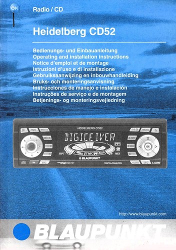 Blaupunkt heidelberg cd52 - blaupunkt,