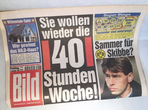Bildzeitung vom 1999 - bildzeitung, 03.12.1999