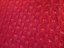 ♥ Kurt Kölln ♥ Schultertuch Stola Schal im Ajourmuster gestrickt / rot ♥ NEU ♥