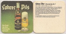 Lohrer bier alter bierdeckel - -,